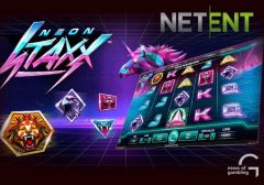 Компания NetEnt презентовала игровой автомат NeonStaxx