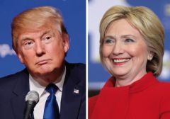 Трамп и Клинтон подняли рейтинги, выиграв праймериз
