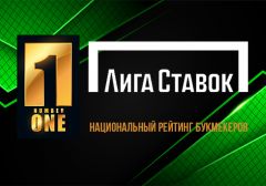 БК «Лига Ставок» заняла первое место в рейтинге букмекеров России