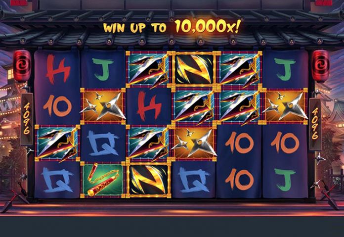 Игровой поле видеослота Ninja Ways 