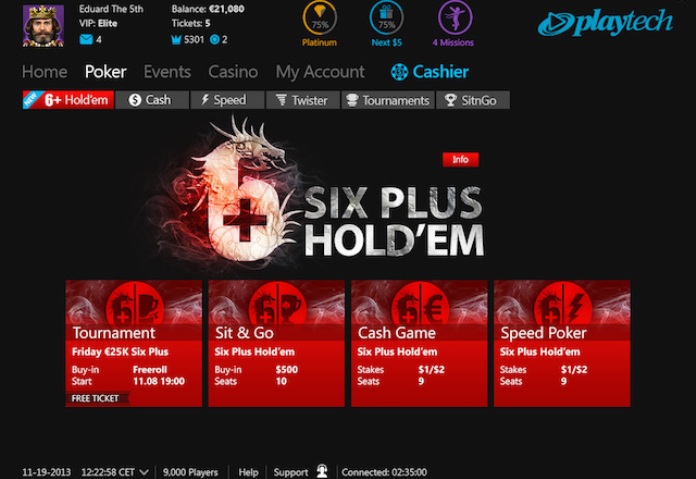 В iPoker будут запущены столы с Six Plus Hold'em Новости покера: iPoker запустит столы с Six Plus Hold'em